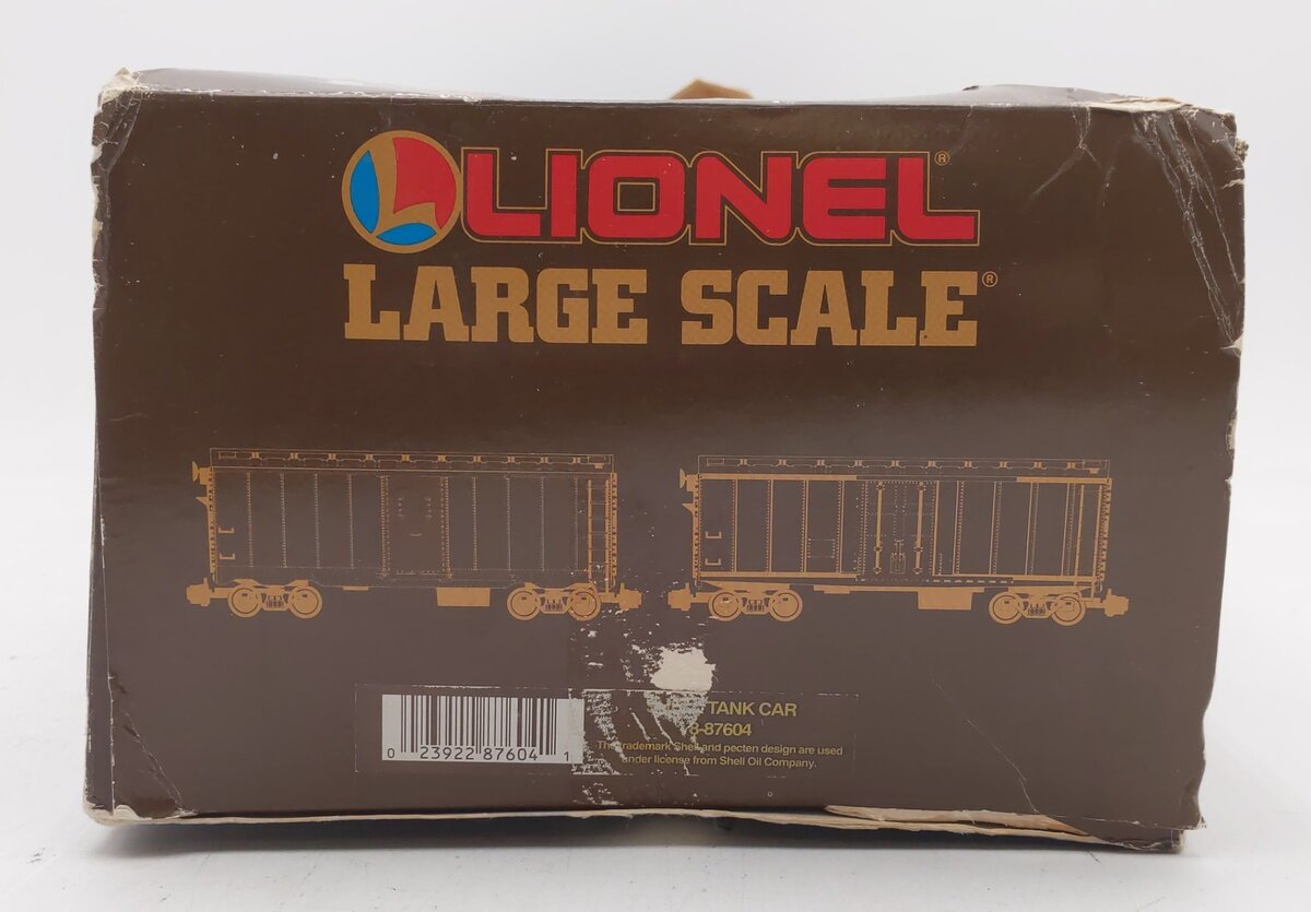 Lionel 8-87604 Shell Single Dome Tank Car EX/Box