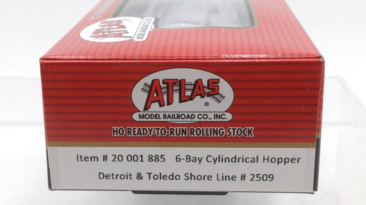 Atlas 20001885 HO Detroit & Toledo Shore ACF 6-Bay Cylindrical Hopper #2509