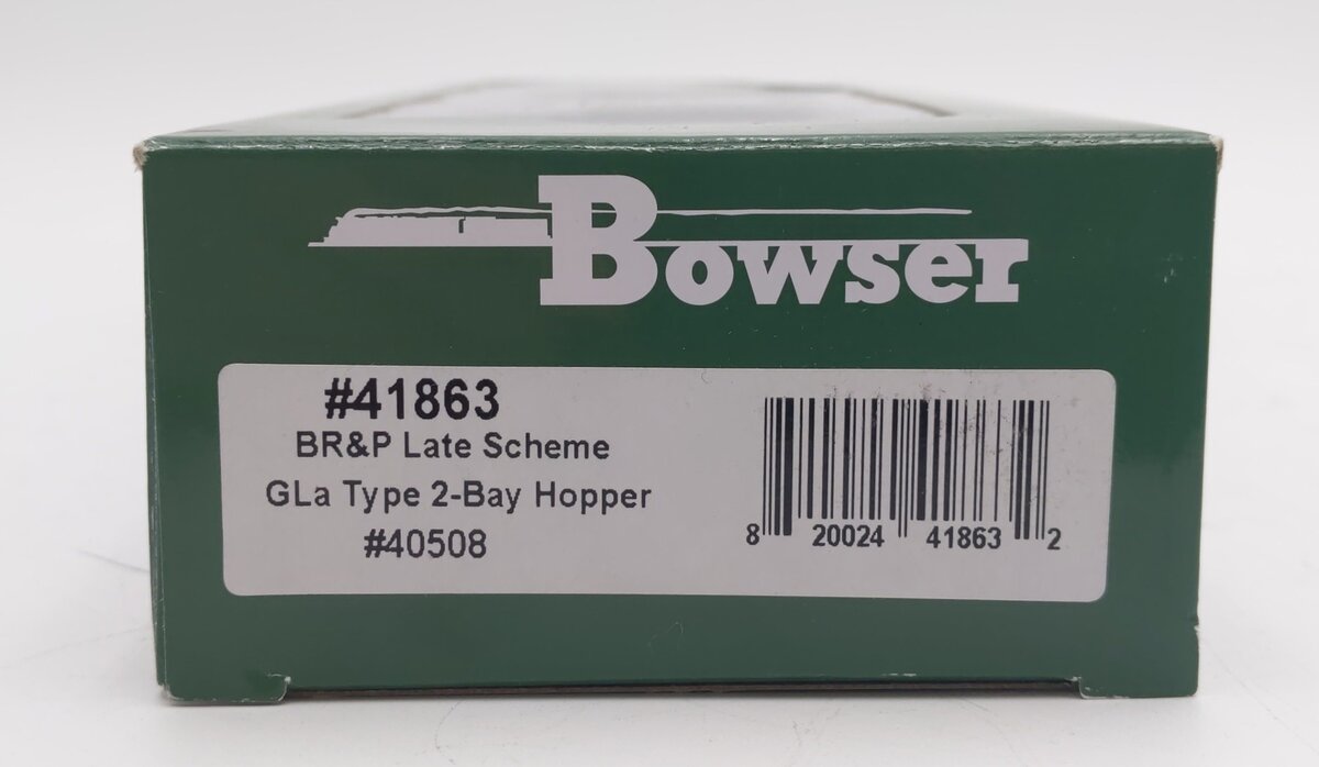 Bowser 41863 HO Buffalo, Rochester & Pittsburgh GLa 2 Bay Hopper Car #40508