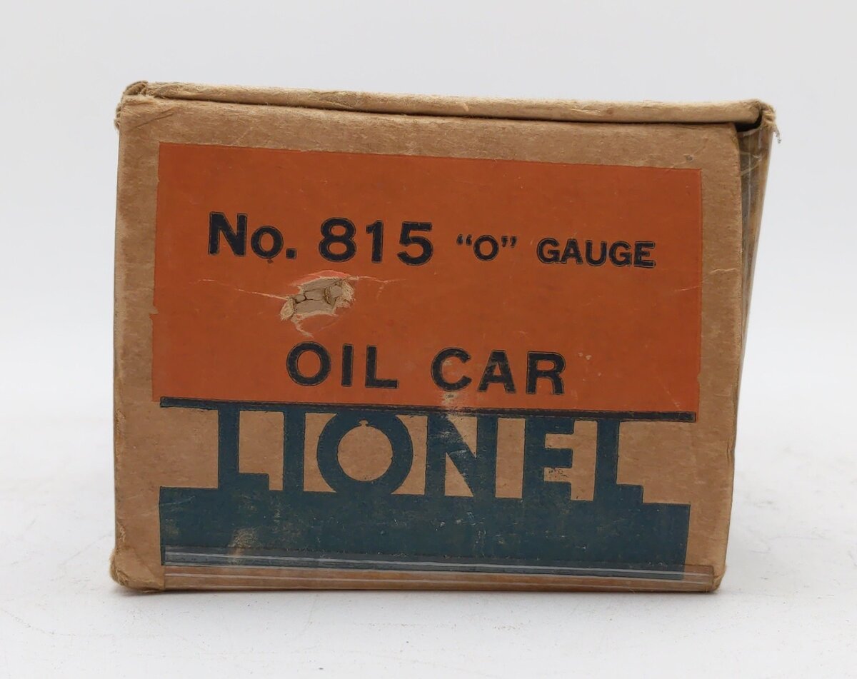 Lionel 815 Vintage O Prewar Silver Tank Car VG/Box