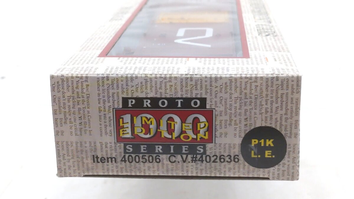 Proto 1000 400506 HO Scale Central Vermont 50' Newsprint Box Car #402636 LN/Box