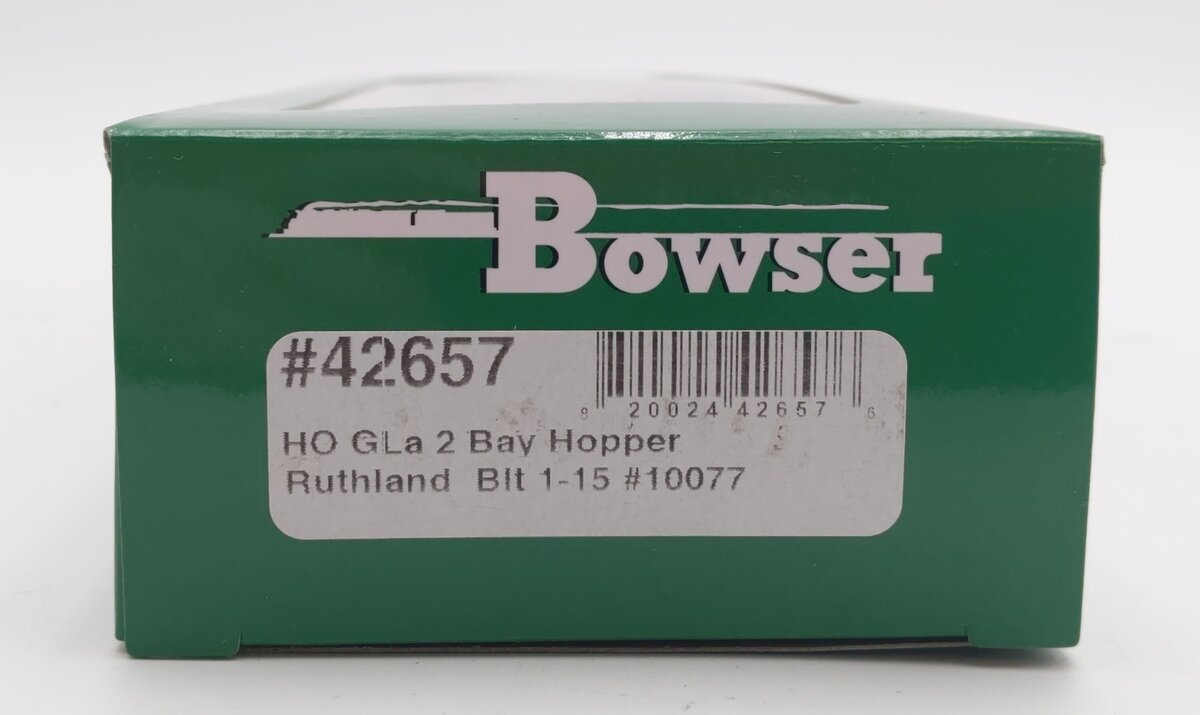 Bowser 42657 HO Scale Rutland GLa 2-Bay Hopper #10077