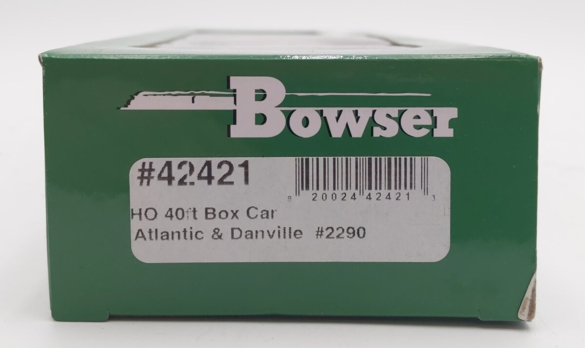 Bowser 42421 HO Scale Atlantic & Danville 40' Boxcar #2290