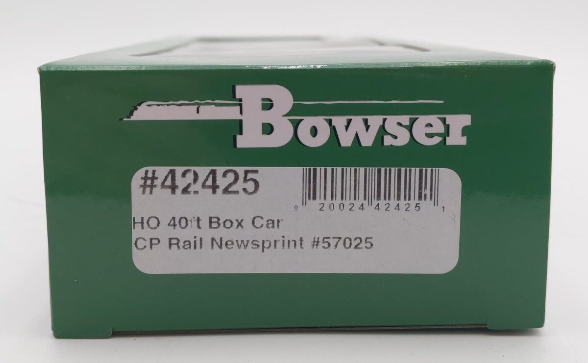 Bowser 42425 HO Canadian Pacific 40' Single-Door Steel Boxcar #57025