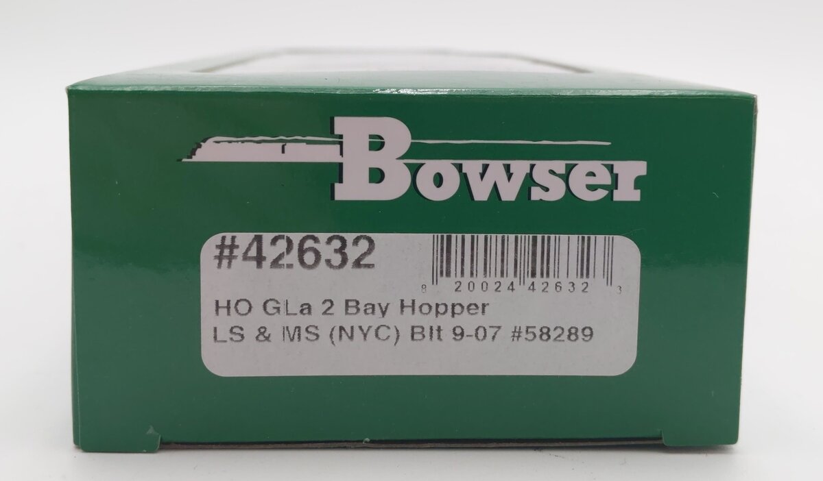 Bowser 42632 HO Lake Shore & Michigan Southern NYC GLa 2-Bay Hopper Car #58289