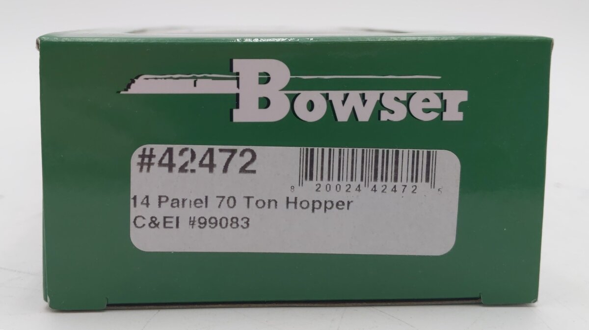 Bowser 42472 HO Scale Chicago & Eastern Illinois 14 Panel 70 Ton Hopper #99083