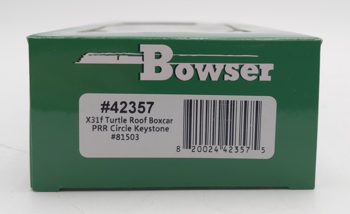 Bowser 42357 HO Pennsylvania X31f Turtle Roof Box Car Ready-To-Run #81503