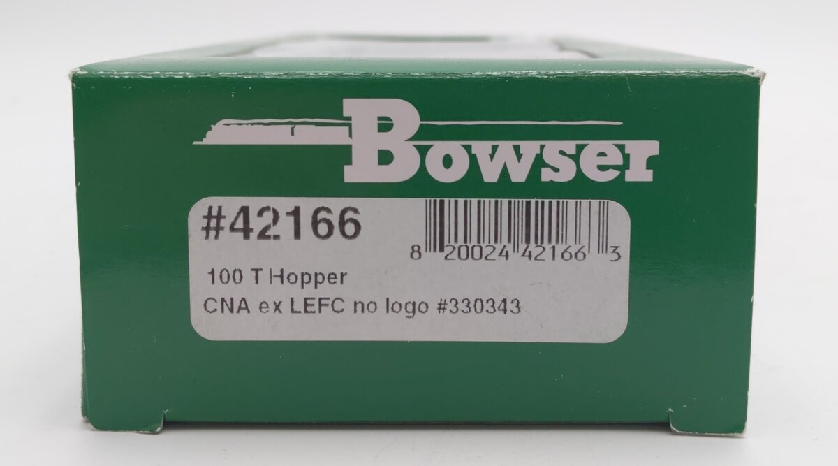 Bowser 42166 HO CNA ex LEFC No Logo 100 Ton Hopper Car Ready To Run #330343