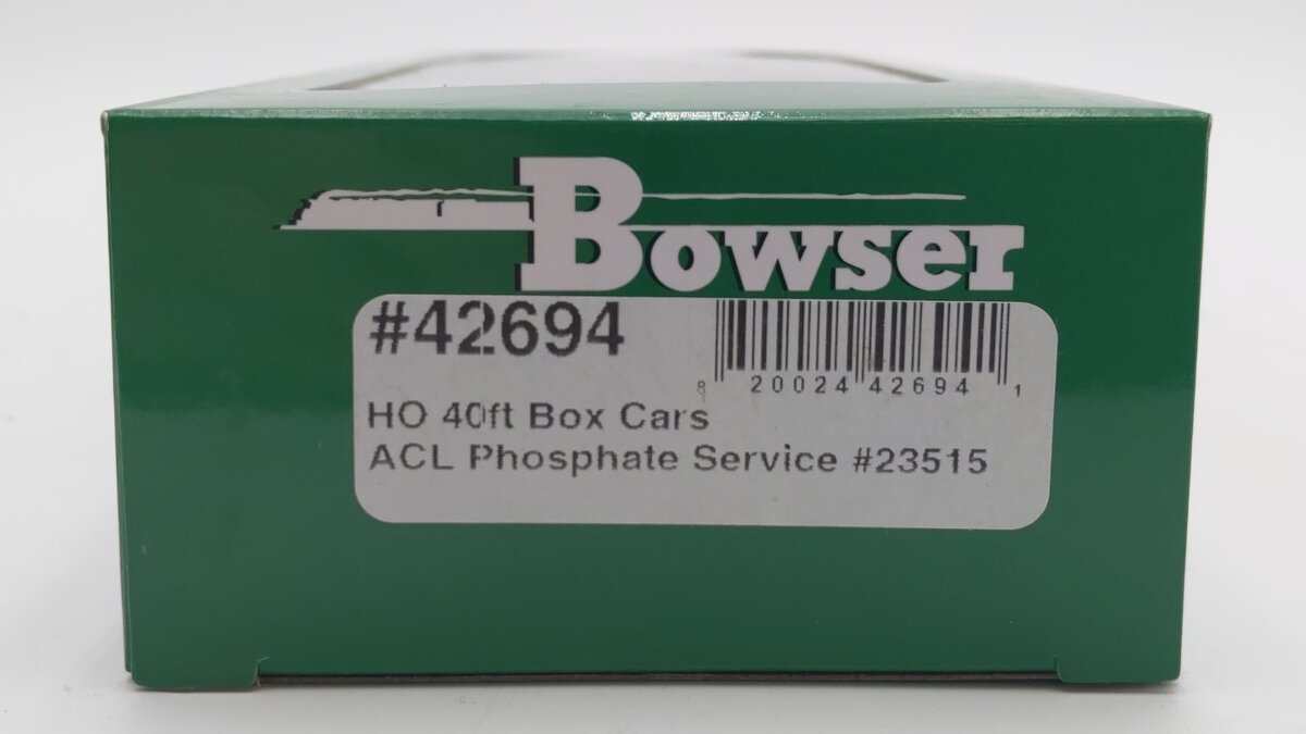 Bowser 42694 HO Atlantic Coast Line Phosphate Service 40' Boxcar RTR #23515
