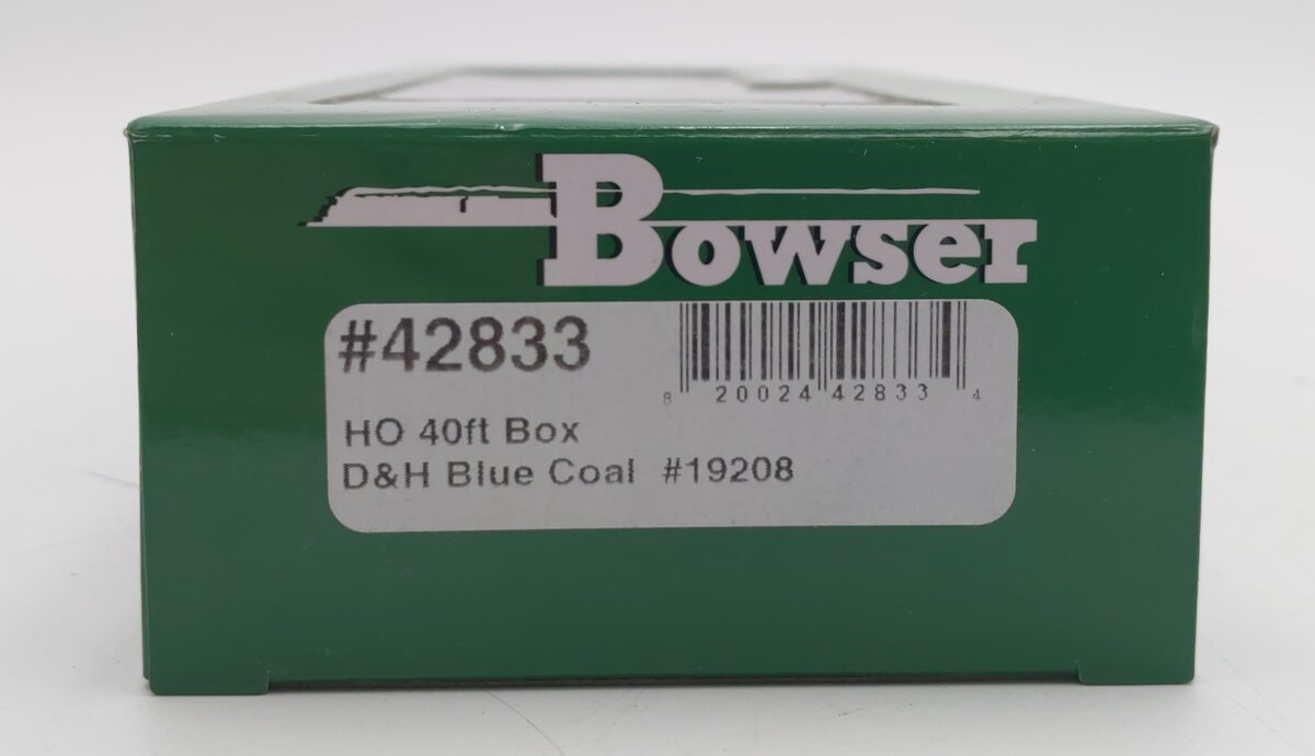Bowser 42833 HO Scale Delaware & Hudson Blue Coal 40' Boxcar #19208
