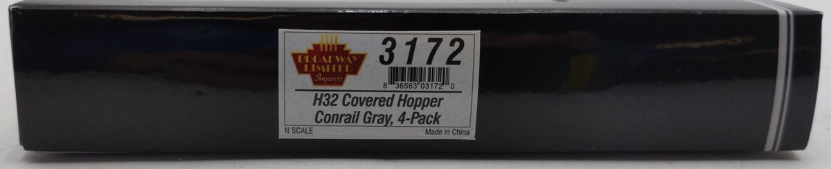 Broadway Limited 3172 N CR PRR Class H32 5-Bay Covered Hopper Set A (Pack of 4)