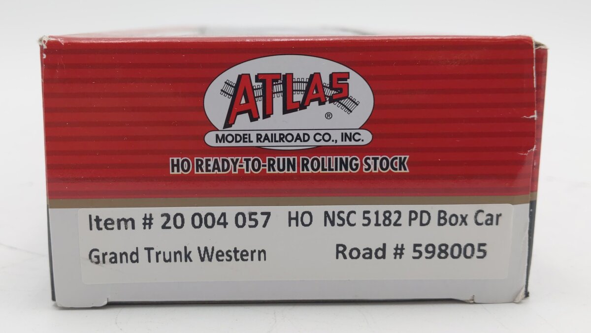 Atlas 20004057 HO Grand Trunk Western NSC 50' Plug Door Box Car #598005