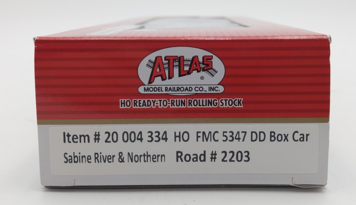 Atlas 20004334 HO Sabine River & Northern FMC 5347 Double Door Box Car #2203