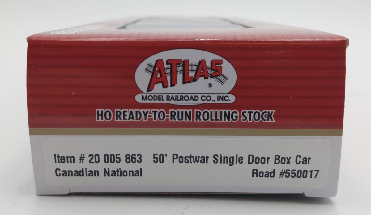 Atlas 20005863 HO CN 50' Single Door Postwar Boxcar Standard DC #550017
