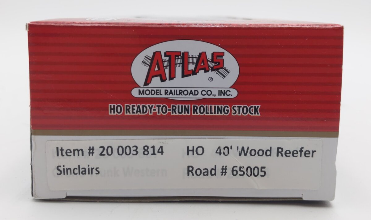 Atlas 20003814 HO Sinclairs 40' Wood Reefer Car #65005
