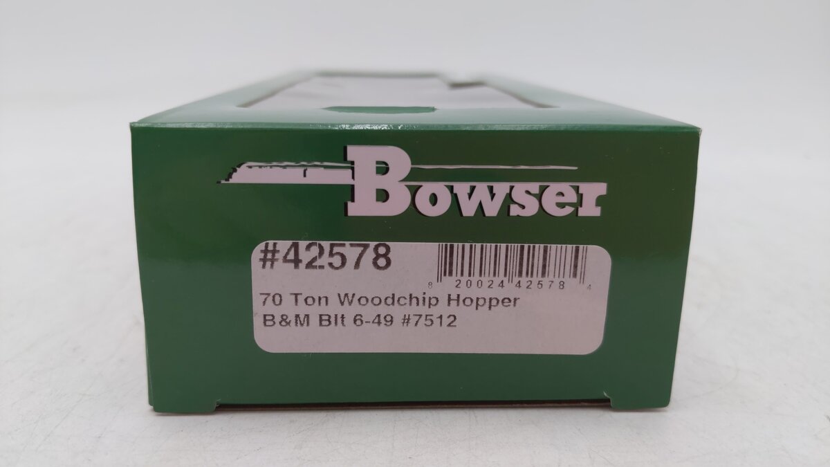 Bowser 42578 HO B&M Blt 6-49 70 Ton Woodchip Hopper #7512