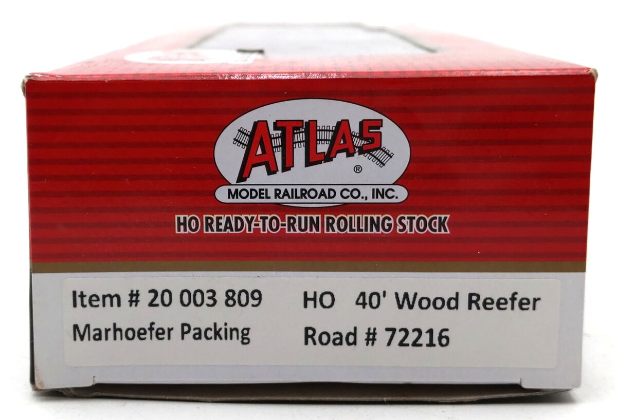 Atlas 20003809 HO Marhoefer Packing 40' Wood Reefer Car #72216
