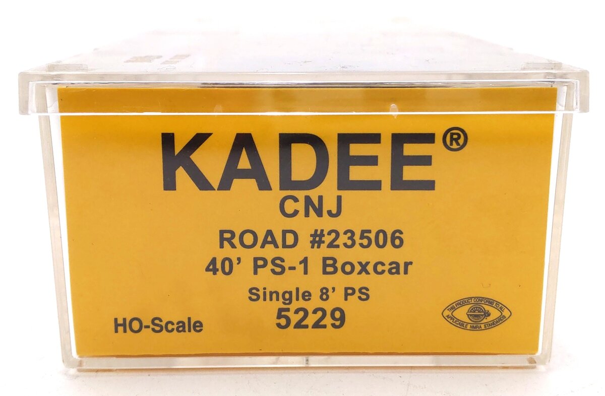 Kadee 5229 HO Central New Jersey 40' PS-1 Boxcar with 8' PS Door #23506 LN/Box