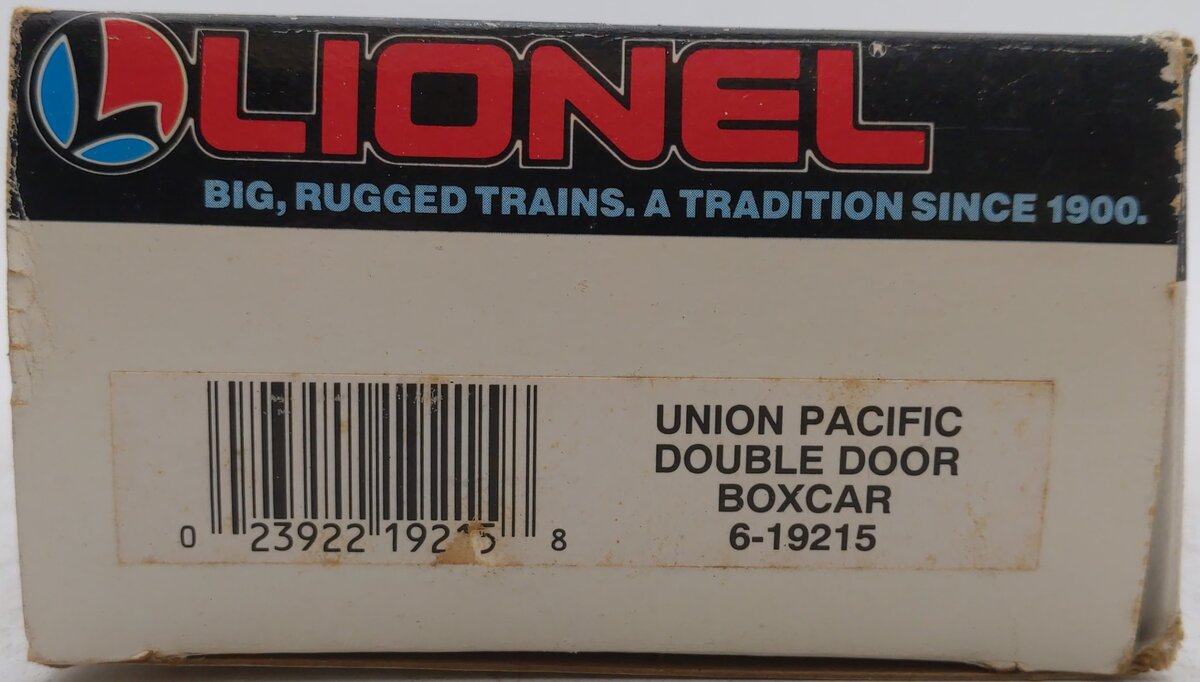 Lionel 6-19215 O Gauge Union Pacific Double Door Boxcar #19215 LN/Box
