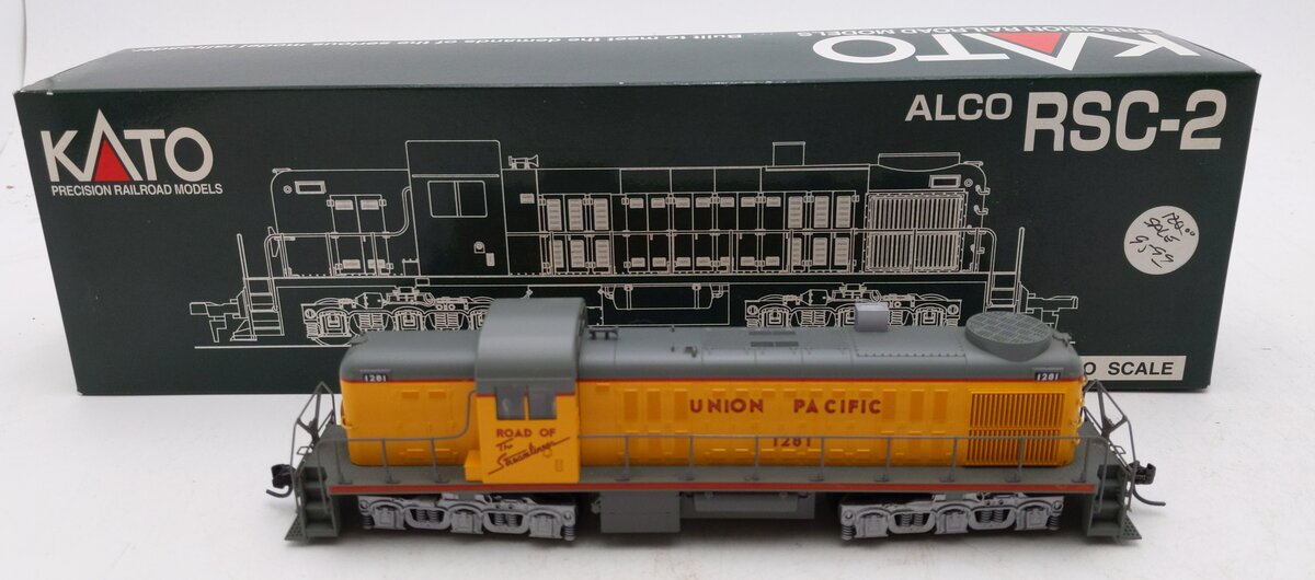Kato 37-2607 HO Scale UP Alco RSC-2 Diesel Locomotive #1281 LN/Box