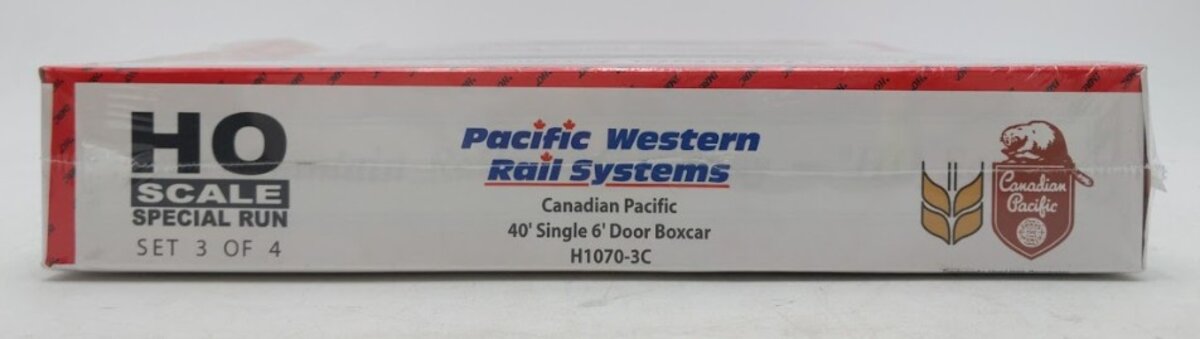 InterMountain H1070-3C HO Canadian Pacific 40' Single 6' Door Boxcar (Set of 3) MT/Box