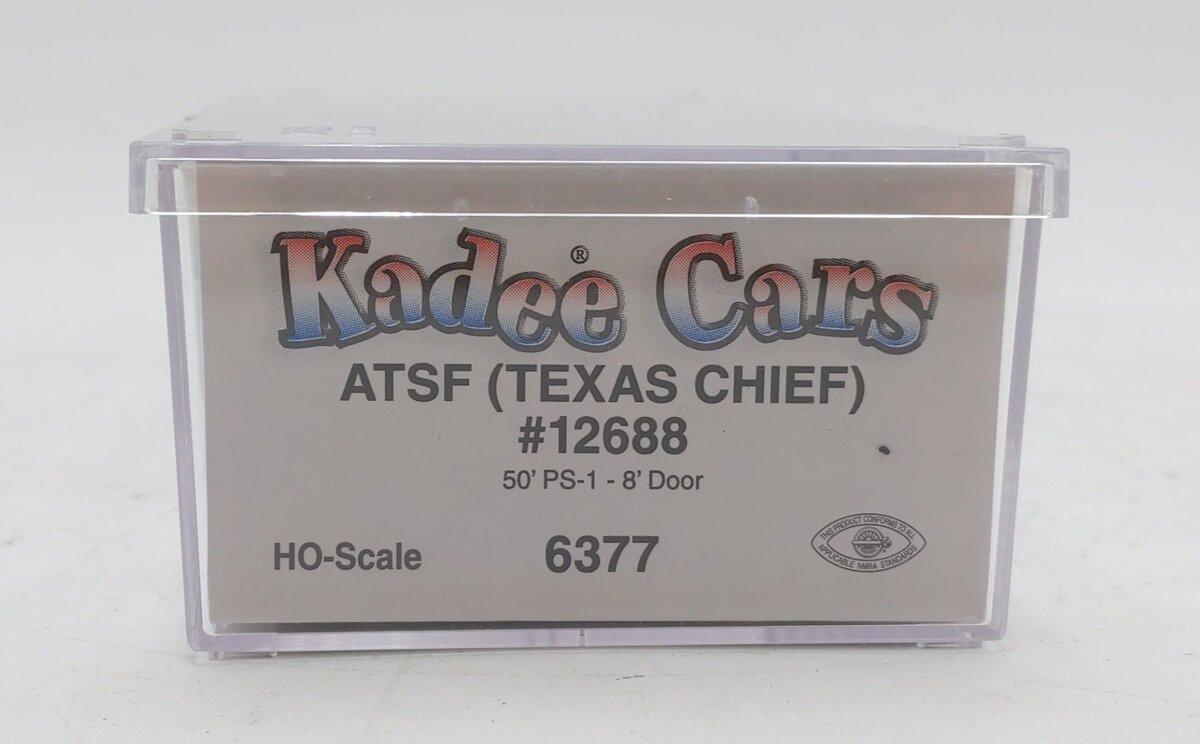 Kadee 6377 HO Atchison Topeka & Santa Fe 50' PS-1 Boxcar Ready-To-Run #12688