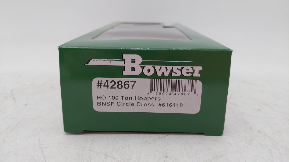 Bowser 42867 HO BNSF 100-Ton 3-Bay Open Hopper Ready-To-Run #616418