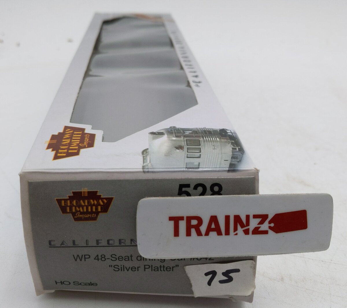 Broadway Limited 528 HO WP/CZ 'Silver Platter' Diner Passenger Car #842
