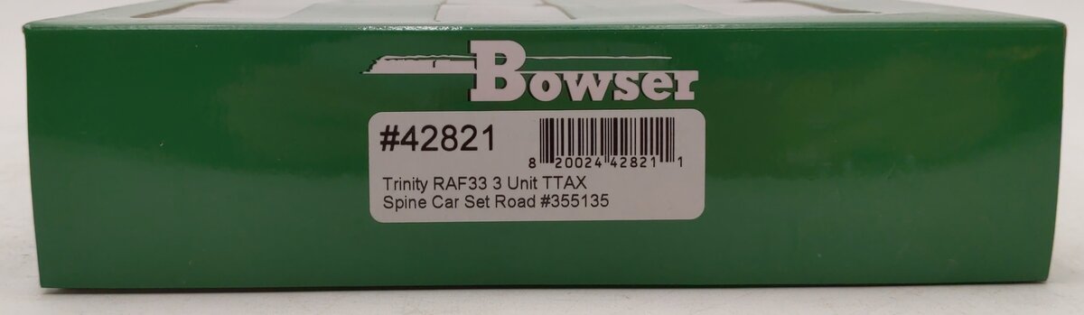 Bowser 42821 HO TTAX 3-Unit Trinity 53' RAF 33C Spine Car #355135