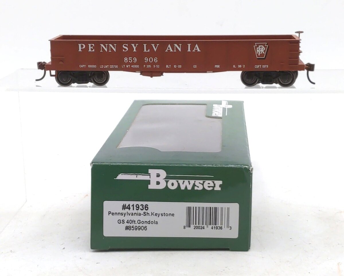 Bowser 41936 HO Scale Pennsylvania GS 40' Gondola #859906