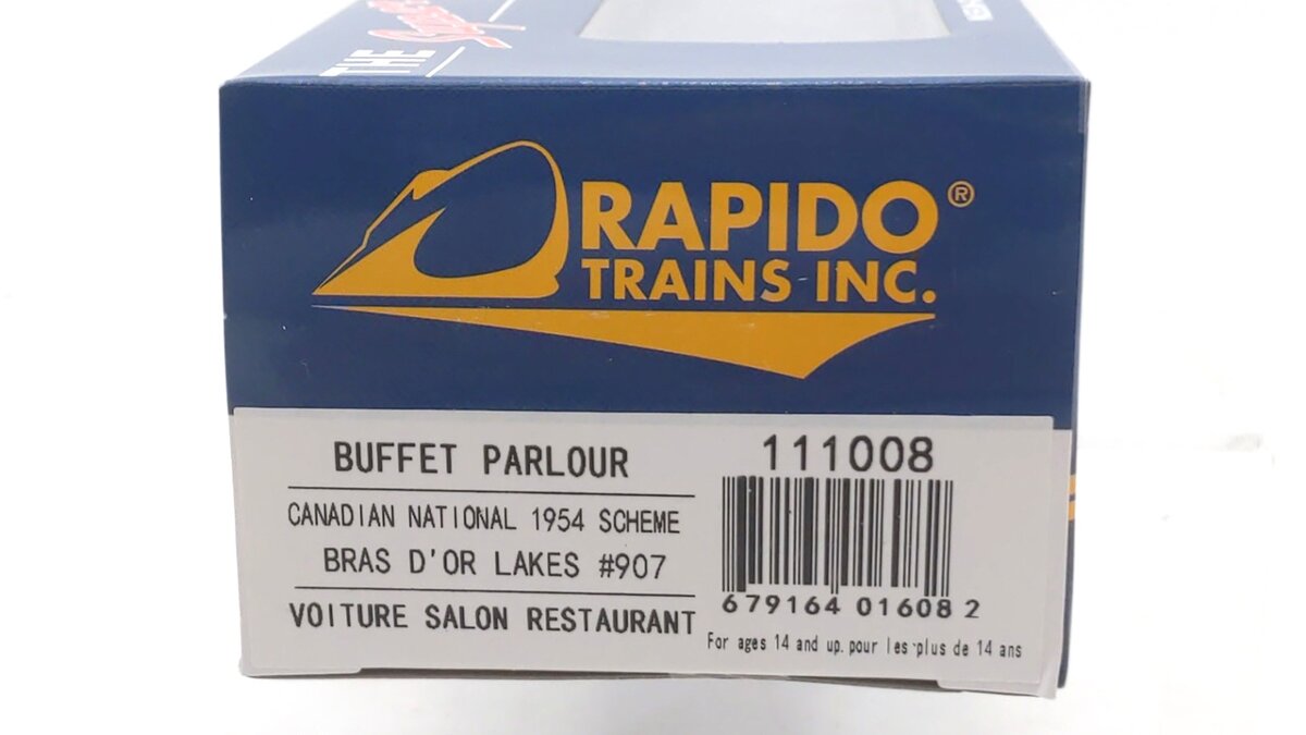 Rapido Trains 111008 HO Canadian National Buffet-Parlor (Bras D'Or Lakes).
