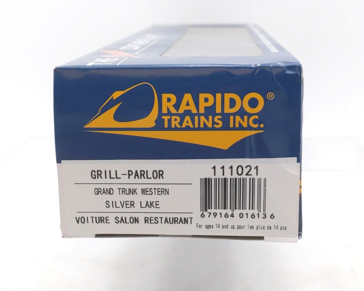 Rapido Trains 111021 HO Grand Trunk Western Buffet-Parlor (Silver Lake)
