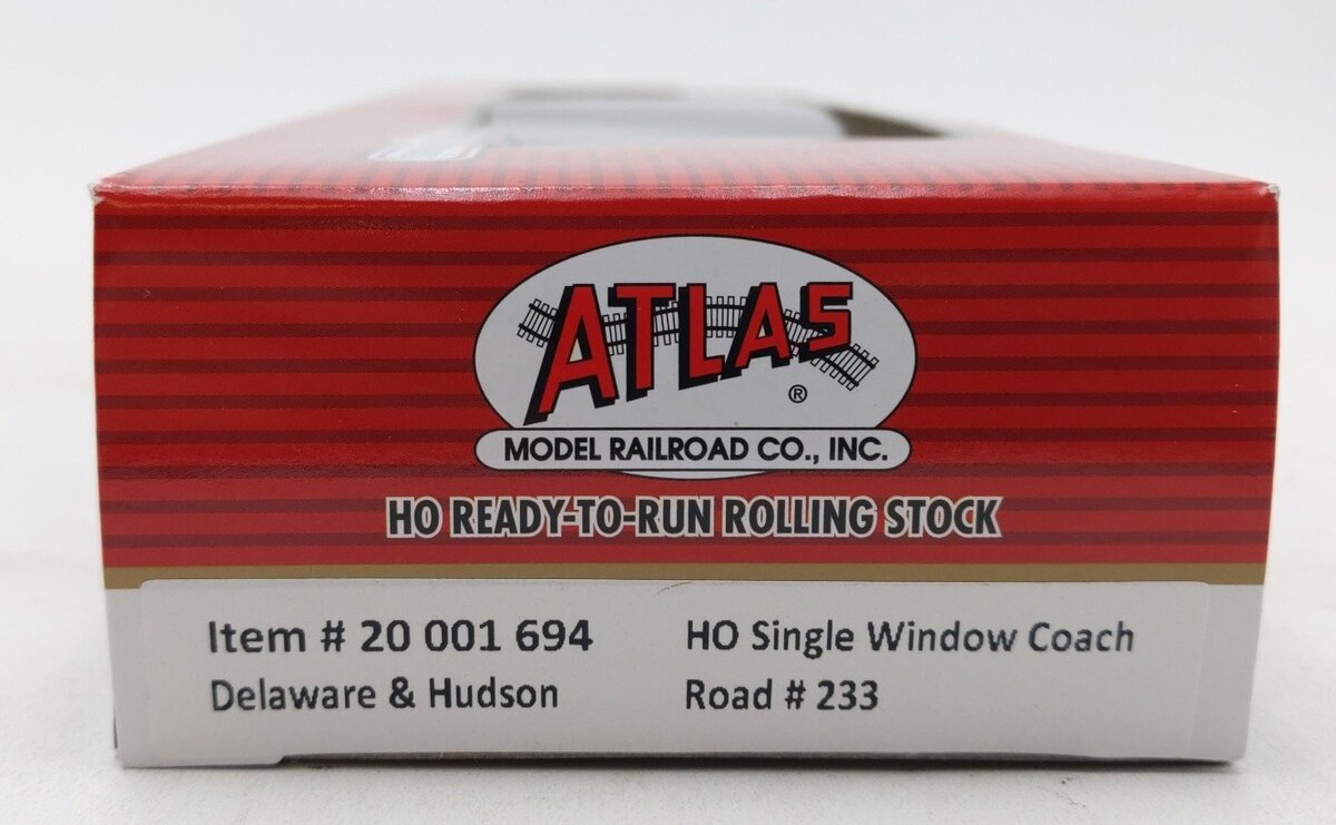 Atlas 20001694 HO Scale Delaware & Hudson Heavyweight Coach #233