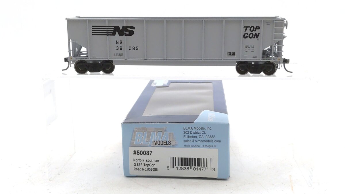 BLMA Models 50087 HO Scale Norfolk Southern G-85R TopGon Gondola #39085