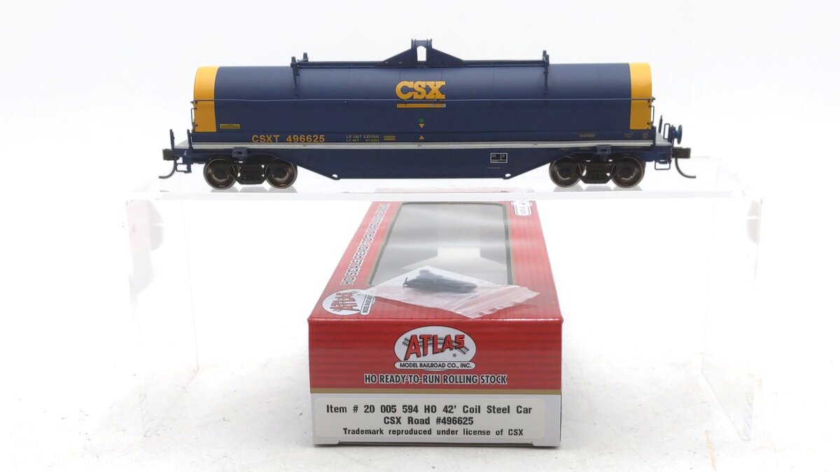 Atlas 20005594 HO Scale CSX Transportation 42' Coil Steel Car #496625