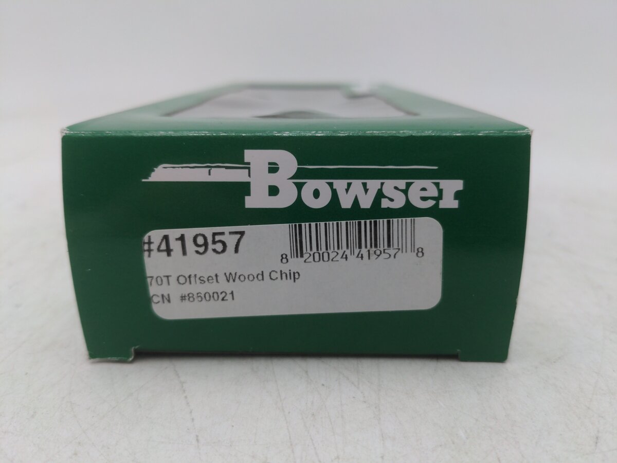 Bowser 41957 HO Canadian National 70-Ton Offset Wood Chip Hopper #860021 LN/Box