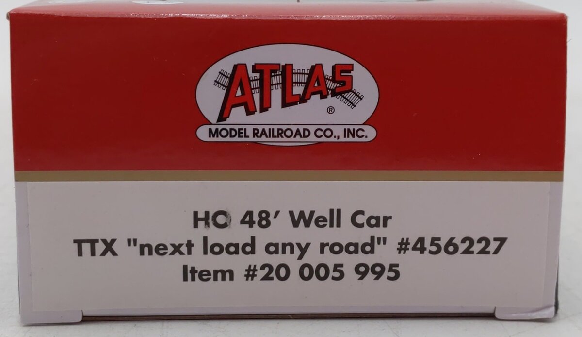 Atlas 20005995 HO TTX Next Load Any Road 48' All Purpose Well Car #456227