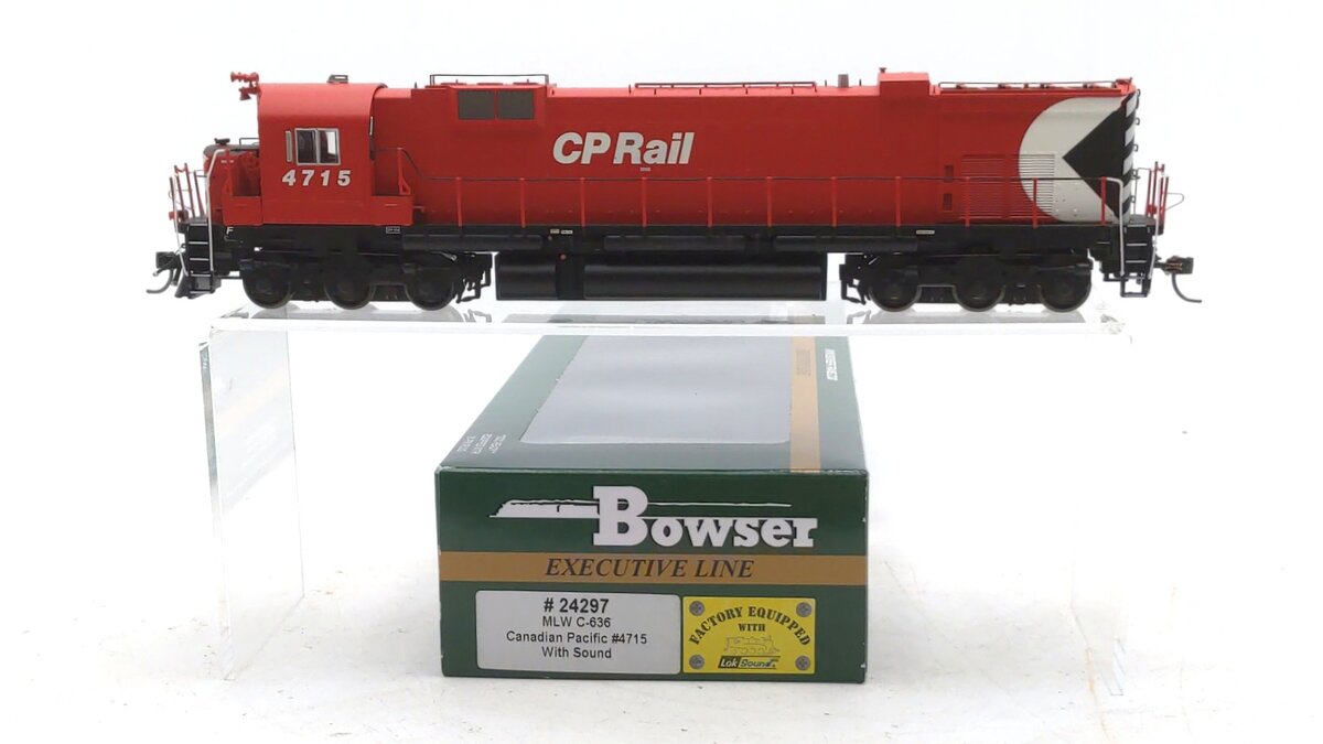 Bowser 24297 HO Canadian Pacific MLW C-636 Diesel Locomotive with Sound #4715