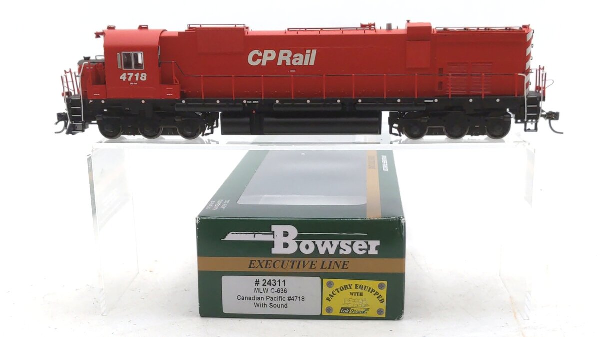 Bowser 24311 HO Canadian Pacific MLW M636 Diesel Locomotive #4718 with Sound