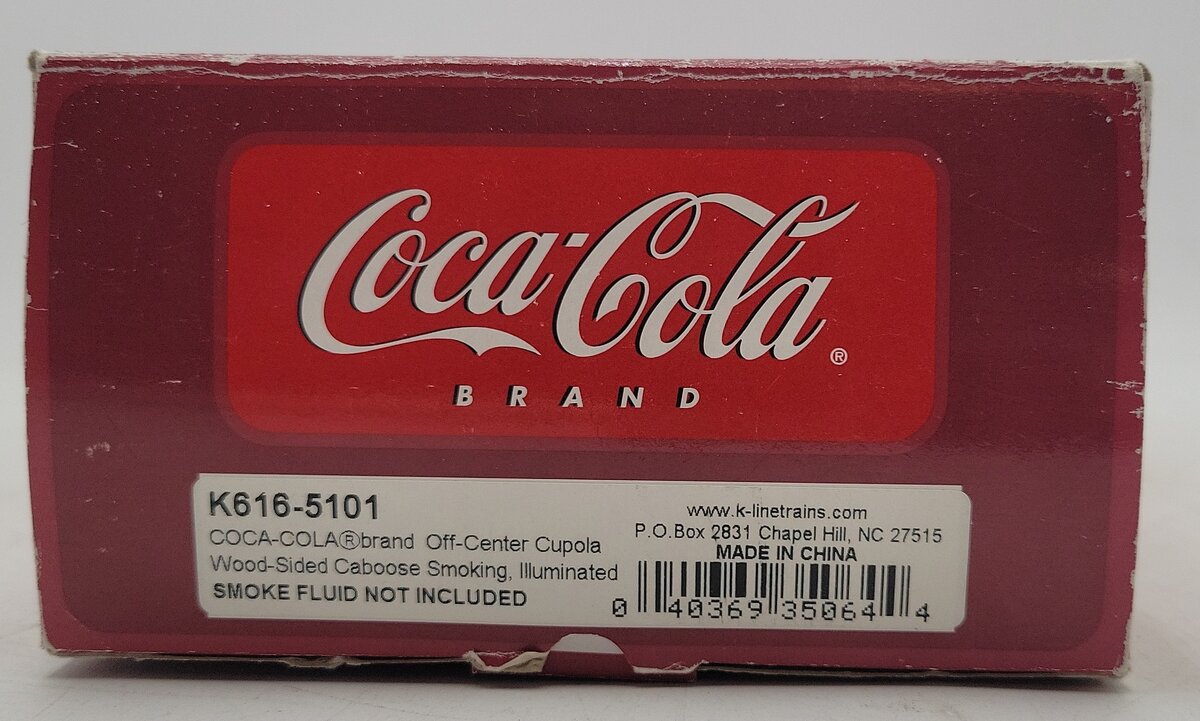 K-Line K616-5101 O Coca-Cola Wood-Sided Caboose EX/Box