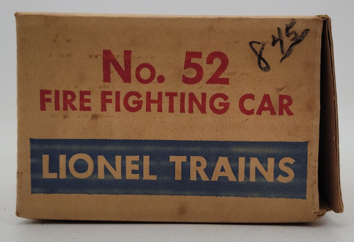Lionel 52 Vintage O Motorized Fire Car VG/Box
