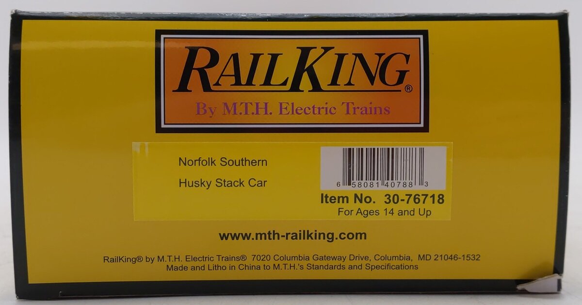 MTH 30-76718 O Gauge Norfolk Southern Stack Car #59709 LN/Box