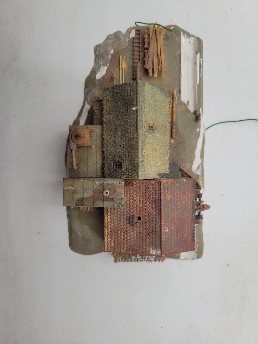 Faller 2251 N Scale Sawmill Building-Weathered