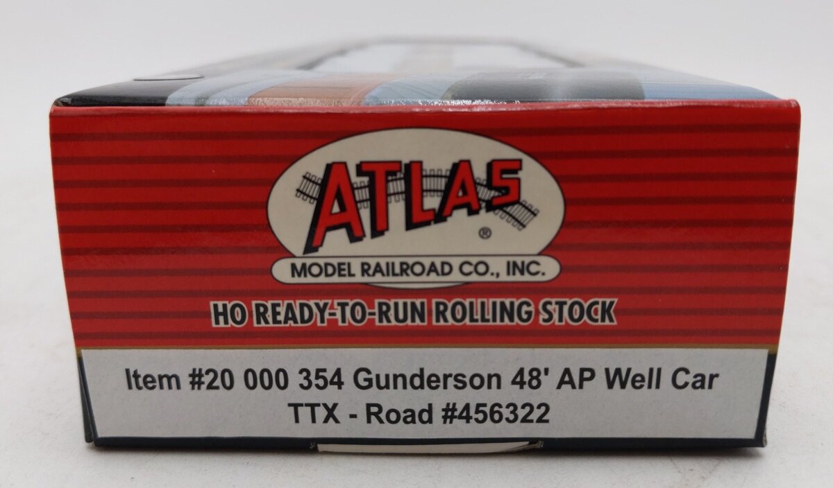 Atlas 20000354 HO Scale TTX Gunderson 48' Well Car #456370
