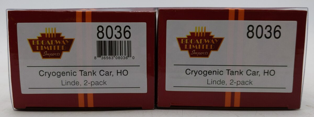 Broadway Limited 8036 HO Linde Type C Cryogenic Tank Car (Pack of 2)