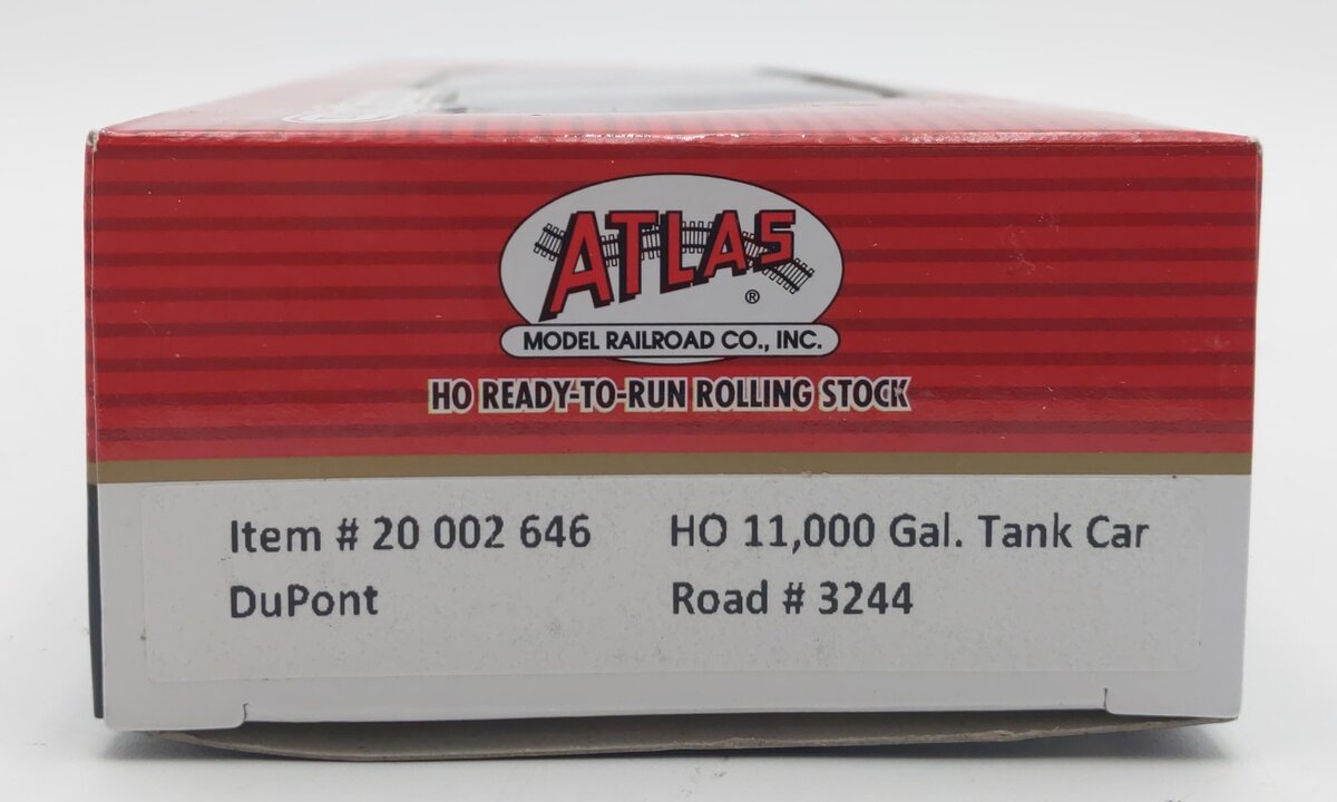 Atlas 20002646 HO Scale SHPX DuPont 11,000 Gallon Tank Car #3244