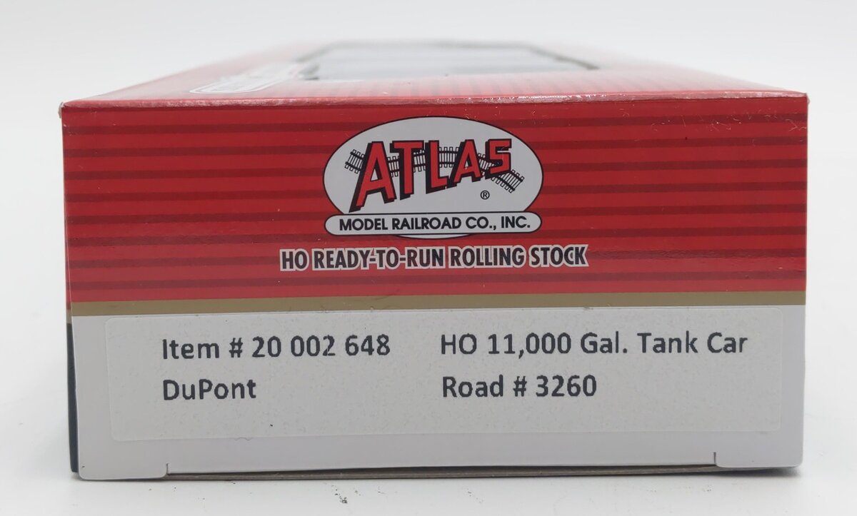 Atlas 20002648 HO Scale SHPX DuPont 11,000 Gallon Tank Car #3260