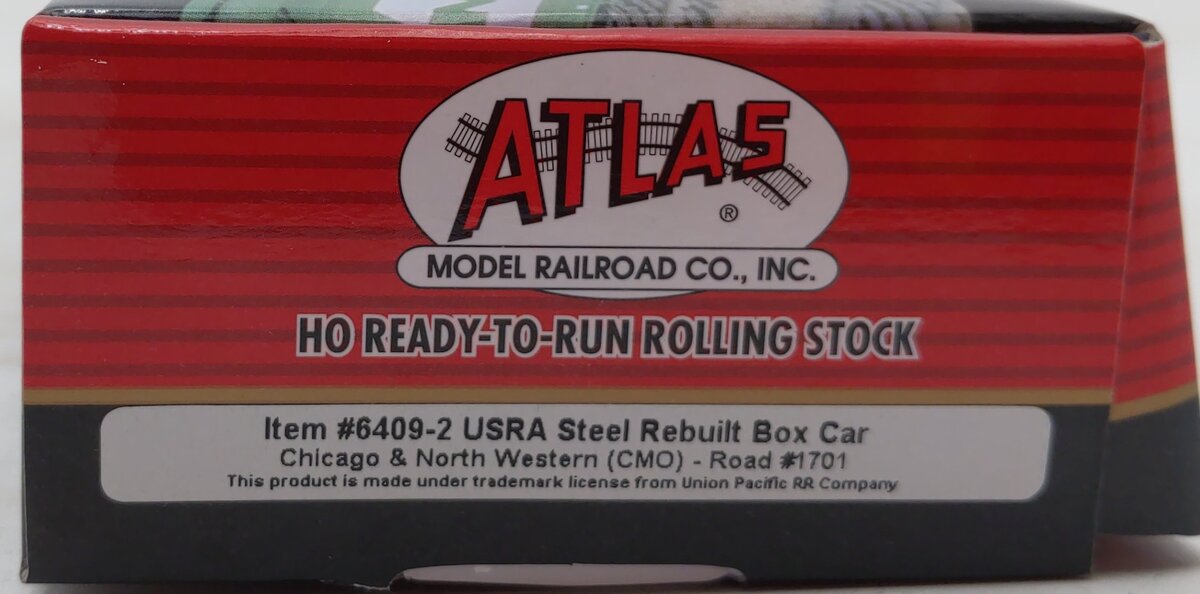 Atlas 6409-2 HO Chicago & North Western USRA Steel Boxcar #1701