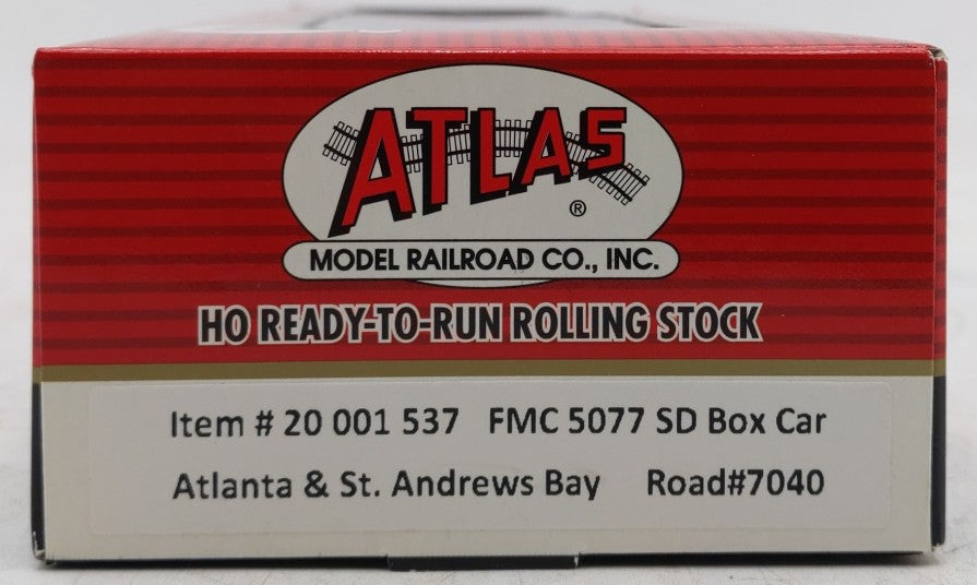 Atlas 20001537 HO Scale ASAB FMC 5077 SD Boxcar #7040