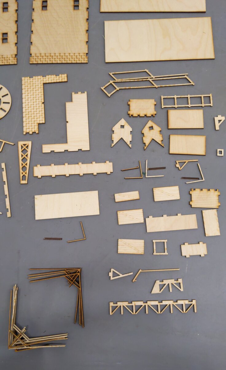 Cardinal Designs Model - Farmhouse and Water Wheel LN
